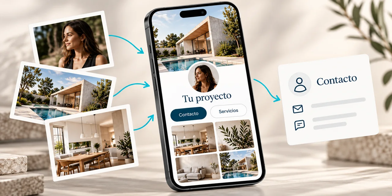 Fotografías y contenido reunidos en un perfil digital personalizado